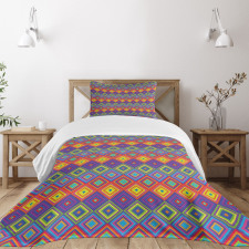 Hippie Vibrant Retro Bedspread Set