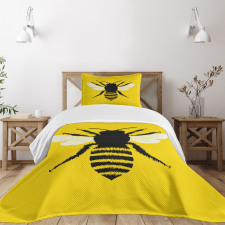 Honeybee Silhouette Bedspread Set