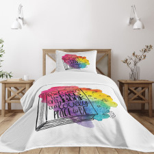 Words Between Pages Vivid Bedspread Set