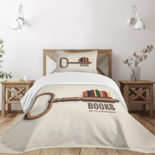 Key to Knowledge Theme Bedspread Set