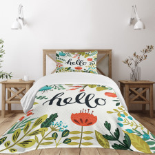 Flourishing Summer Flora Bedspread Set