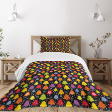 Colorful Nature Winter Bedspread Set