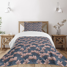 Magnolia Flowers Japan Bedspread Set
