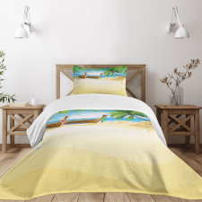 Paradise Island Tropical Bedspread Set