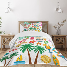 Summer Ice Cream Bedspread Set