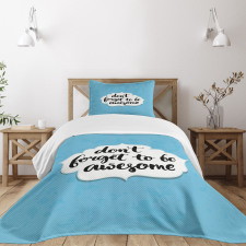 Be Words Bedspread Set