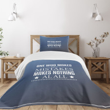 Value of Mistakes Bedspread Set