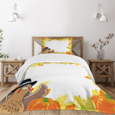 Corn and Pumkin Bedspread Set