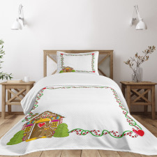 Gingerbread House Bedspread Set