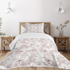 Rustic Peonies Bedspread Set