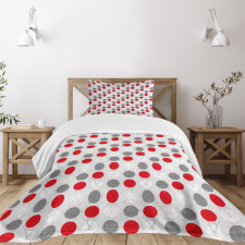 Geometrical Spotty Bedspread Set