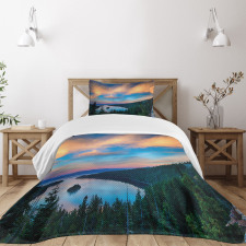 Sundown in the Woods Bedspread Set