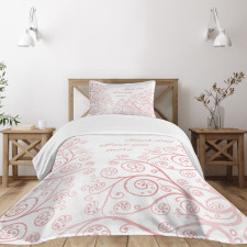 Swirls Love in Spring Bedspread Set