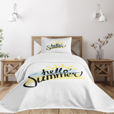 Brush Strokes Art Bedspread Set