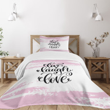 Abstract Pink Tone Bedspread Set