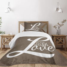 Motivation Word Bedspread Set