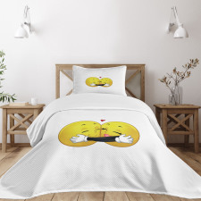 Emoji Hugging Bedspread Set