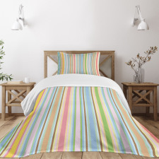 Barcode Pattern Stripes Bedspread Set