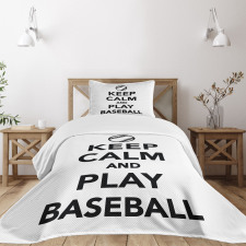 Play Baseball Theme Bedspread Set