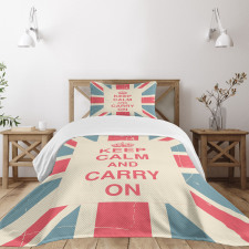 Carry on British Flag Bedspread Set