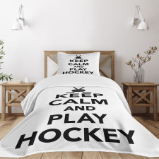 Keep Calm and Play Words Bedspread Set