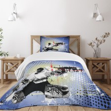 Player Snow Cityscape Bedspread Set