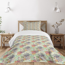Ornamental Dots Design Bedspread Set