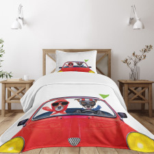 Jack Russell Couple Bedspread Set