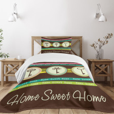 Circular Frame Keys Bedspread Set