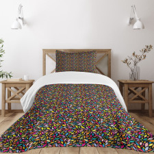 Abstract Petals Floral Bedspread Set