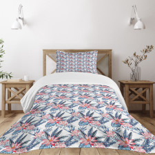 Banana Palm Lilies Bedspread Set