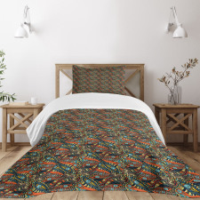 Abstract Waves Pattern Bedspread Set