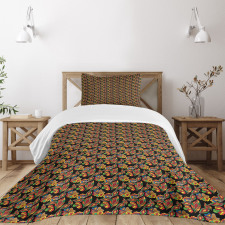 Exotic Autumn Garden Bedspread Set