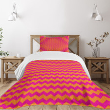 Zigzag Chevron Line Bedspread Set