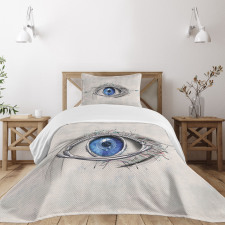 Futuristic Mechanic Sight Bedspread Set