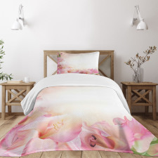 Dreamy Orchid Bedspread Set