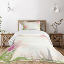 Pastel Tulips Bedspread Set