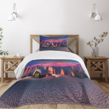 Wild Alpine Scene Bedspread Set