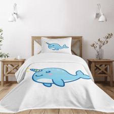 Unicorn of the Sea Bedspread Set