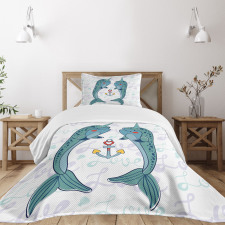 Animal Couple in Love Bedspread Set