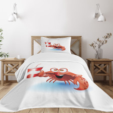 Thirsty Marine Animal Bedspread Set