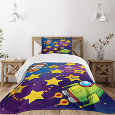 Space Astronaut Bedspread Set