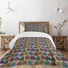 Colorful Cats Bedspread Set