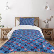 Patriot Motifs Bedspread Set