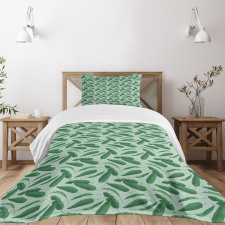 Cartoon Leafage Bedspread Set