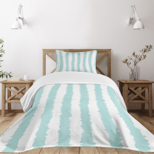 Sketchy Grunge Stripes Bedspread Set
