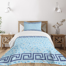 Antique Greek Border Tile Bedspread Set