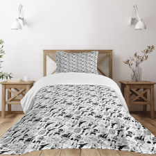 Buccaneers Sharks Sea Bedspread Set