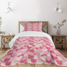 Heart Shapes Cookies Bedspread Set