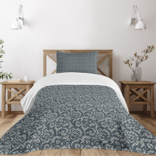 Lace Style Flower Design Bedspread Set